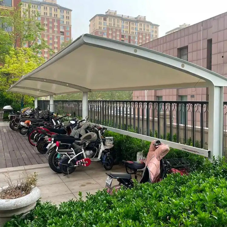 河池膜结构电动车棚